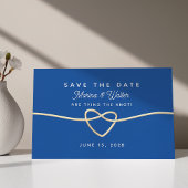 Trouwkaart Royal Blue Save The Date