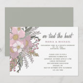Trouwkaart Roze Bloesem Aankondiging (Voorkant / Achterkant)
