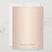 Trouwkaart Roze Vintage Kaart (Achterkant)