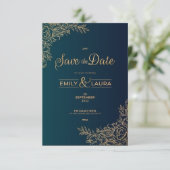 Trouwkaart RSVP kaartje (Staand voorkant)