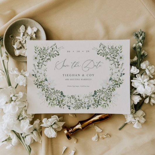 Trouwkaart Sage Garden Save The Date
