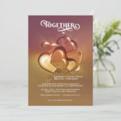 Trouwkaart 'Samen' Aankondiging (Staand voorkant)