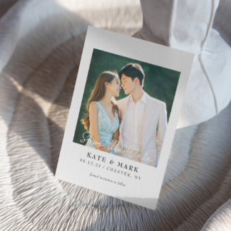 Trouwkaart save the card uitnodiging I Elegante tr