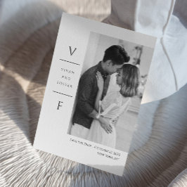 Trouwkaart save the card uitnodiging I Elegante tr