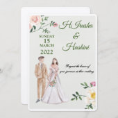 trouwkaart save the date (Voorkant / Achterkant)