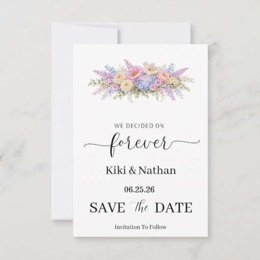Trouwkaart Save the Date (Voorkant)