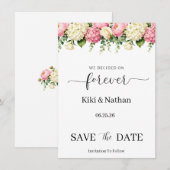 Trouwkaart Save the Date (Voorkant / Achterkant)