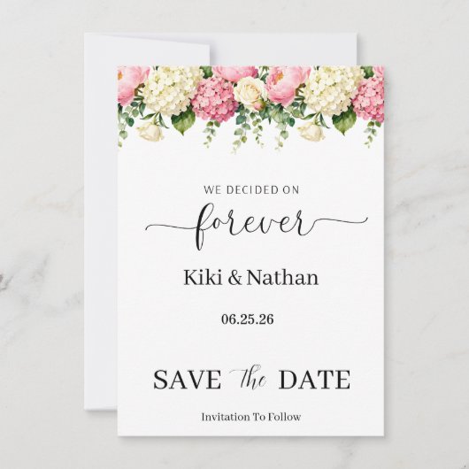 Trouwkaart Save the Date (Voorkant)