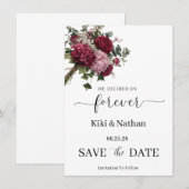 Trouwkaart Save the Date (Voorkant / Achterkant)