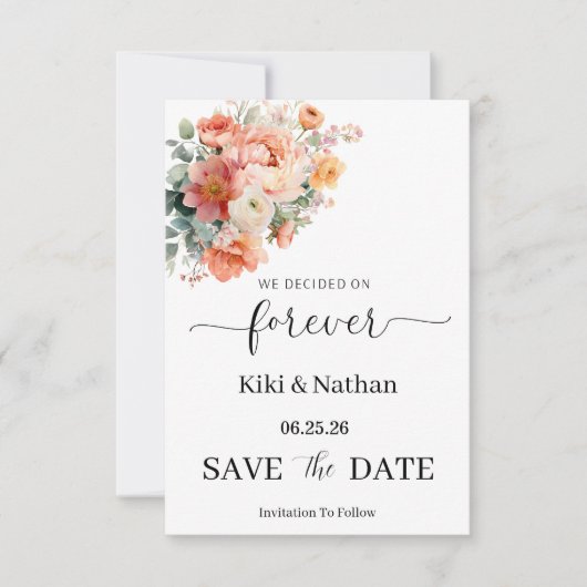 Trouwkaart Save the Date (Voorkant)