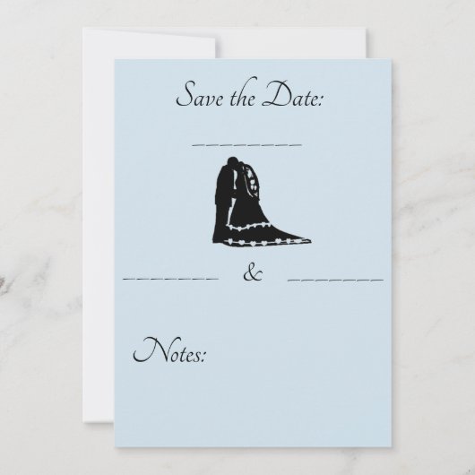 Trouwkaart Save The Date (Achterkant)