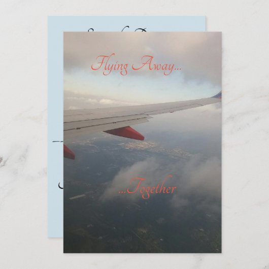 Trouwkaart Save The Date (Voorkant / Achterkant)