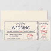 Trouwkaart Save The Date Aankondiging (Voorkant / Achterkant)