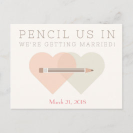 Trouwkaart 'Save the Date' Aankondigingskaart