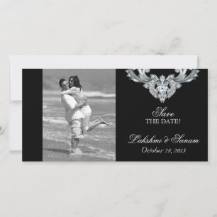 Trouwkaart Save the Date Fotokaart Zilveren Bruilo