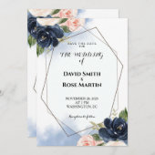 Trouwkaart 'Save the Date' Kaart (Voorkant / Achterkant)