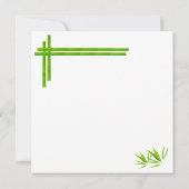 Trouwkaart Save The Date Lucky Bamboo Aankondiging (Achterkant)