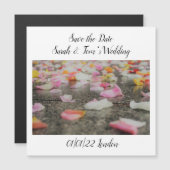 trouwkaart save the date magneet confetti  magnetische uitnodiging (Voorkant / Achterkant)