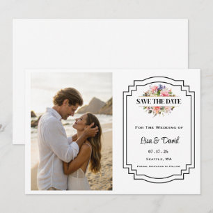 Trouwkaart Save The Date Notitiekaartje