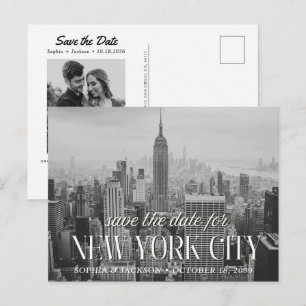 Trouwkaart 'Save the Date' Retro Ansichtkaart New Briefkaart