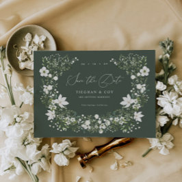 Trouwkaart Save The Date Sage Garden