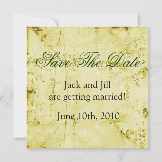 Trouwkaart 'Save the Date' Save The Date (Achterkant)