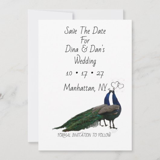 Trouwkaart 'Save the Date' Save The Date (Voorkant)