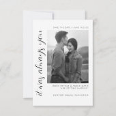 Trouwkaart save the date uitnodiging I Elegante br (Voorkant)