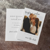 Trouwkaart save the date uitnodiging I Elegante br