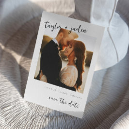 Trouwkaart save the date uitnodiging I Elegante tr