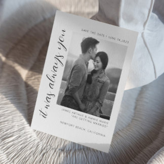 Trouwkaart save the date uitnodiging I Elegante tr