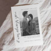 Trouwkaart save the date uitnodiging I Elegante tr