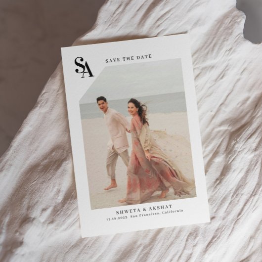 Trouwkaart save the date uitnodiging I Elegante tr