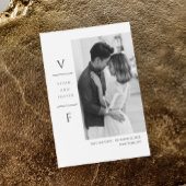 Trouwkaart save the date uitnodiging I Elegante tr