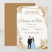 Trouwkaart Save The Date voor de eerste keer  Kaart (Voorkant / Achterkant)