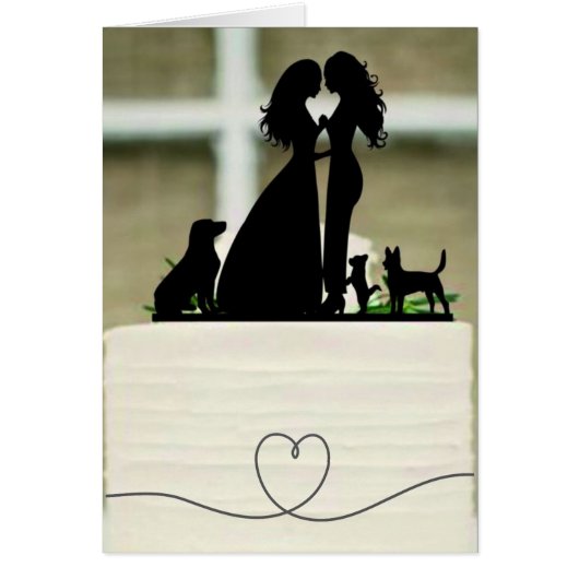Trouwkaart - Silhouet (Voorkant)