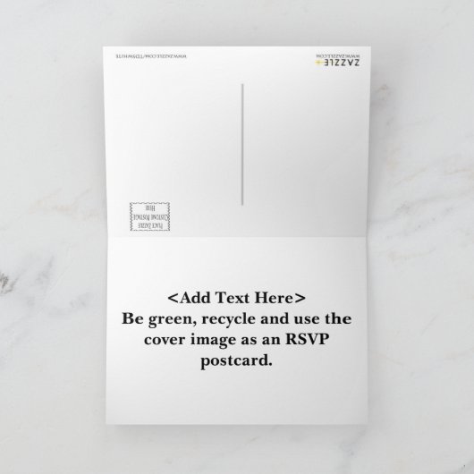 Trouwkaart Sunset Rose (Binnen)