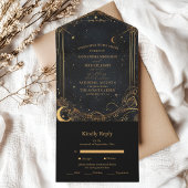 Trouwkaart Tarot Hemel Bruiloft Zon Maan Sterren G All In One Uitnodiging