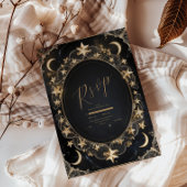 Trouwkaart Tarot Hemel Bruiloft Zon Maan Sterren G RSVP Kaartje