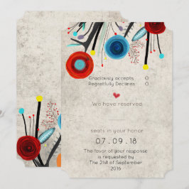 Trouwkaart Ticket Vorm Ontwerp Kaart