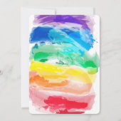 Trouwkaart uit de Rainbow Watercolors Collection Kaart (Achterkant)