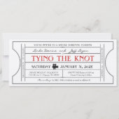 Trouwkaart uitnodiging met vintage filmthema (Voorkant)