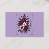 Trouwkaart US Fleuriste - Violettes Klantenkaartje (Achterkant)