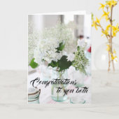 Trouwkaart - Van harte gefeliciteerd jullie beiden Kaart (Gele Bloem)