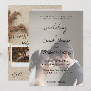 Trouwkaart van hoge kwaliteit – Elegante Luxe Edit Kaart