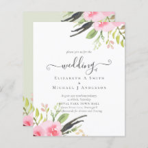 Trouwkaart van hoge kwaliteit met roze olijftint v