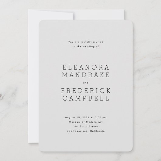 Trouwkaart 'Vandaag en altijd' Kaart (Achterkant)