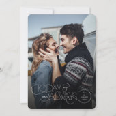 Trouwkaart 'Vandaag en altijd' Kaart (Voorkant)