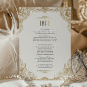 Trouwkaart Victorian Royal Elegance Folie Uitnodiging