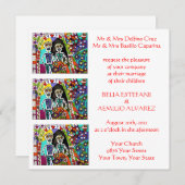 Trouwkaart (vierkant) - Dia de los Muertos Kaart (Voorkant / Achterkant)